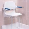 AKW 2000 Series Standard Fold-Up Shower Seat with Blue Arm Pads 1 AKW 2000 Series Standard Fold-Up Shower Seat with Blue Arm Pads -Shower Trays Shop 02230 P1