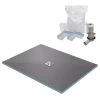 1200 x 900 Wet Room Walk In Rectangular Tray Former Kit (Centre Waste) -Shower Trays Shop 129TFKITC np