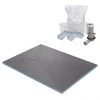 1200 x 900 Wet Room Walk In Rectangular Tray Former Kit (End Waste) -Shower Trays Shop 129TFKITE np