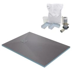 Shower Trays Shop 26 1200 x 900 Wet Room Walk In Rectangular Tray Former Kit (End Waste)