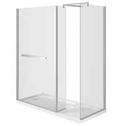 Matrix 1400 x 900mm Ultimate Walk In Enclosure 10mm (inc. Side Panel + Tray) 7 Matrix 1400 x 900mm Ultimate Walk In Enclosure 10mm (inc. Side Panel + Tray) -Shower Trays Shop 14x9SPT detail3 460