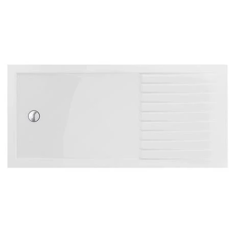 Aurora 1700 x 800mm Walk In Shower Tray With Drying Area 4 Aurora 1700 x 800mm Walk In Shower Tray With Drying Area - Image 2