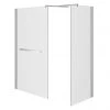 Matrix 10mm Glass Walk In Enclosure + Side Panel (1700 x 760mm) No Tray -Shower Trays Shop 17X76ME n p