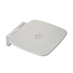 Mira Premium Folding Wall Mounted Shower Seat - White/Chrome - 2.1731.001