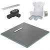 300 Linear 1000 x 1000 Wet Room Walk In Square Tray Former Kit (End Waste) -Shower Trays Shop 3L10TFKITE np
