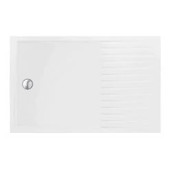 Arezzo 1400 x 900 Wet Room (incl. 800mm Square Matt Black Framed Screen + White Tray) 12 Arezzo 1400 x 900 Wet Room (incl. 800mm Square Matt Black Framed Screen + White Tray) -Shower Trays Shop 8SQBWS14T d4 460