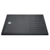 Aurora 1700 x 700 Slate Effect Walk In Shower Tray With Drying Area