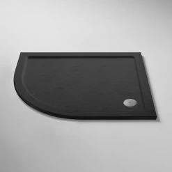 Aurora LH Slate Effect Stone Offset Quadrant Shower Tray 7 Aurora LH Slate Effect Stone Offset Quadrant Shower Tray -Shower Trays Shop ASLHOQ d2 460