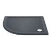 Aurora LH Slate Effect Stone Offset Quadrant Shower Tray 1 Aurora LH Slate Effect Stone Offset Quadrant Shower Tray -Shower Trays Shop ASLHOQ p