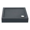Aurora Slate Effect Stone Square Shower Tray + Riser Kit 1 Aurora Slate Effect Stone Square Shower Tray + Riser Kit -Shower Trays Shop ASQKIT p