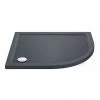 Aurora RH Slate Effect Stone Offset Quadrant Shower Tray 2 Aurora RH Slate Effect Stone Offset Quadrant Shower Tray -Shower Trays Shop ASRHOQ p
