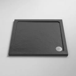 Aurora Slate Effect Stone Square Shower Tray -Shower Trays Shop ASSQ d2 460