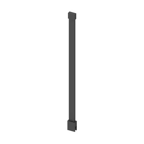 Arezzo Square Matt Black Frameless 10mm Wetroom Screen with Ceiling Arm 4 Arezzo Square Matt Black Frameless 10mm Wetroom Screen with Ceiling Arm - Image 2