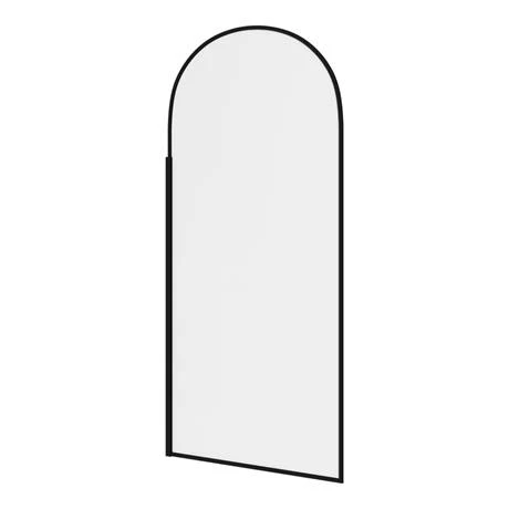 Arezzo 900 x 1950 Arched Matt Black Framed 8mm Wetroom Screen 4 Arezzo 900 x 1950 Arched Matt Black Framed 8mm Wetroom Screen - Image 2