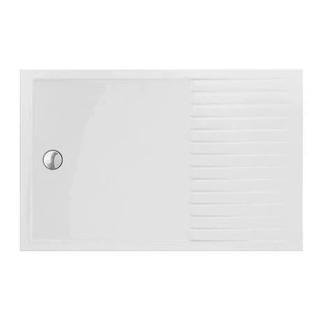 Arezzo Matt Black 1600 x 800 Grey Tinted Glass Wet Room (inc. Screen, Side Panel + Tray) 4 Arezzo Matt Black 1600 x 800 Grey Tinted Glass Wet Room (inc. Screen, Side Panel + Tray) - Image 2