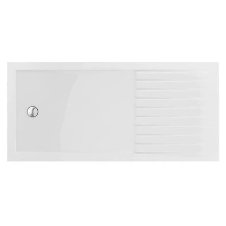 Arezzo Matt Black 1700 x 800 Grey Tinted Glass Wet Room (inc. Screen, Side Panel + Tray) 4 Arezzo Matt Black 1700 x 800 Grey Tinted Glass Wet Room (inc. Screen, Side Panel + Tray) - Image 2