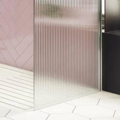 Arezzo 1400 x 900 Fluted Glass Chrome Walk In Enclosure (inc. Main Screen, Side Panel + Tray) 13 Arezzo 1400 x 900 Fluted Glass Chrome Walk In Enclosure (inc. Main Screen, Side Panel + Tray) -Shower Trays Shop AZFCHB149E d5 460