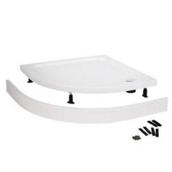 Aurora Stone Quadrant Shower Tray + Riser Kit -Shower Trays Shop Aspen Pearlstone Quadrant Shower Tray Riser Kit d4 460