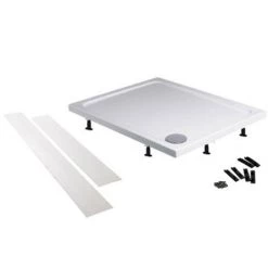 Aurora Stone Square Shower Tray + Riser Kit 7 Aurora Stone Square Shower Tray + Riser Kit -Shower Trays Shop Aspen Pearlstone Square Shower Tray Riser Kit d4 460