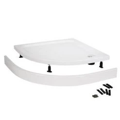 Aurora Stone LH Offset Quadrant Shower Tray + Riser Kit -Shower Trays Shop Aurora Stone LH Offset Quadrant Shower Tray Riser Kit d4 460