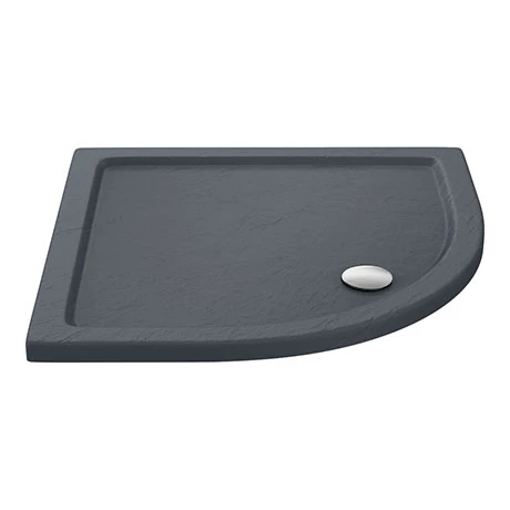 Aurora Slate Effect Stone Quadrant Shower Tray 3 Aurora Slate Effect Stone Quadrant Shower Tray