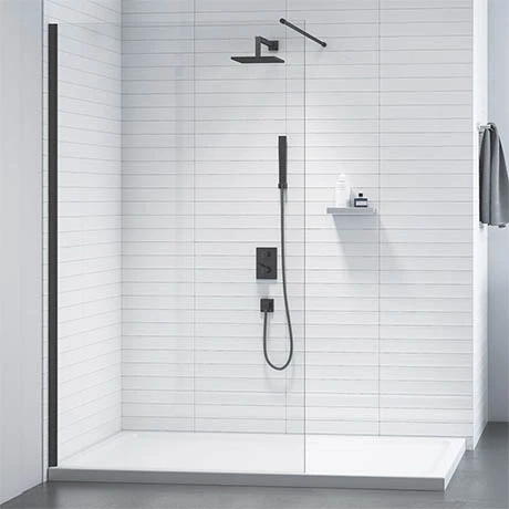 Merlyn Black Showerwall Wetroom Screen 3 Merlyn Black Showerwall Wetroom Screen