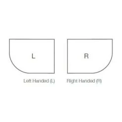 Merlyn MStone RH Offset Quadrant Shower Tray -Shower Trays Shop D976QL D1 460 1