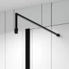 Hudson Reed Matt Black Square Fixed Wet Room Support Arm -Shower Trays Shop FIX024 lrg 670