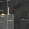 Hudson Reed Brushed Brass Square Fixed Wet Room Support Arm for 8mm Glass 1 Hudson Reed Brushed Brass Square Fixed Wet Room Support Arm for 8mm Glass -Shower Trays Shop FIX025 m