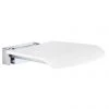 Smedbo Living Folding Wall Mounted Shower Seat - White - FK404 2 Smedbo Living Folding Wall Mounted Shower Seat - White - FK404 -Shower Trays Shop FK404 P