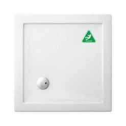 Crosswater Anti-Slip Square 35mm Acrylic Shower Tray - Various Size Options