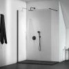 Ideal Standard Connect 2 Silk Black 1000mm Wetroom Panel + Straight Bracing Bracket
