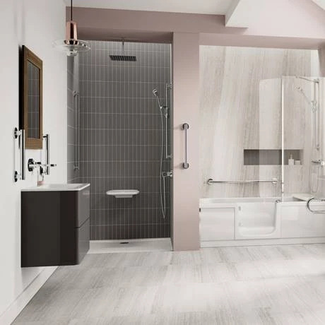 Milton 415mm Fold Down Shower Seat - White 4 Milton 415mm Fold Down Shower Seat - White - Image 2