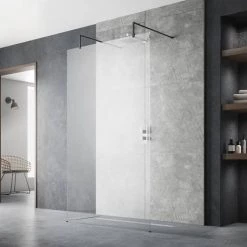 2 x Hudson Reed Matt Black Square Fixed Wet Room Support Arms for 8mm Glass 9 2 x Hudson Reed Matt Black Square Fixed Wet Room Support Arms for 8mm Glass -Shower Trays Shop MattBlack a16 460