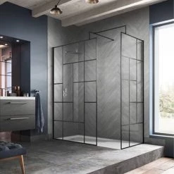 2 x Hudson Reed Matt Black Square Fixed Wet Room Support Arms for 8mm Glass 8 2 x Hudson Reed Matt Black Square Fixed Wet Room Support Arms for 8mm Glass -Shower Trays Shop MattBlack a1 460