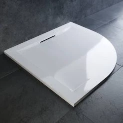 Mira Flight Level 800 x 800mm White Quadrant Shower Tray -Shower Trays Shop Mira Flight Quad Life 460