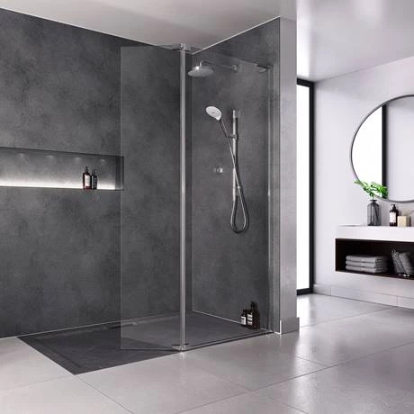 Mira Flight Level Slate Effect Rectangular Shower Tray 8 Mira Flight Level Slate Effect Rectangular Shower Tray - Image 6