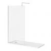 Nova 1700 x 700 Bath Replacement Wet Room (1000mm Chrome Screen w. Tray) 1 Nova 1700 x 700 Bath Replacement Wet Room (1000mm Chrome Screen w. Tray) -Shower Trays Shop NV17BRWR p