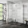 Nova 1400 x 800 Wet Room (inc. Screen, Side Panel + Return Panel with Slate Effect Tray) -Shower Trays Shop NVPK8 np1