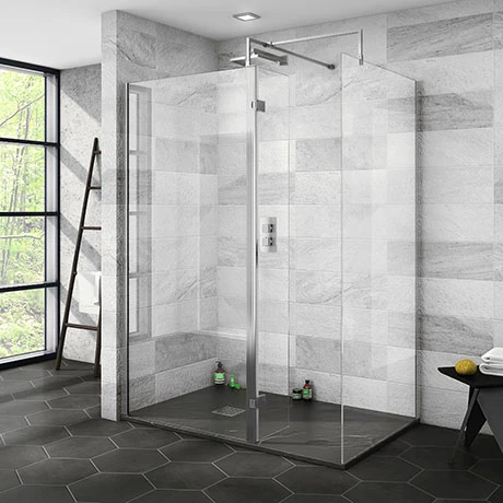 Nova 1400 x 900 Wet Room (inc. Screen, Side Panel + Return Panel with Slate Effect Tray) 3 Nova 1400 x 900 Wet Room (inc. Screen, Side Panel + Return Panel with Slate Effect Tray)