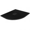 Imperia 800 x 800mm Black Slate Effect Quadrant Shower Tray + Black Waste -Shower Trays Shop Quad Imperia Black BlackWaste P 1