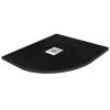 Imperia 900 x 900mm Black Slate Effect Quadrant Shower Tray + Chrome Waste 1 Imperia 900 x 900mm Black Slate Effect Quadrant Shower Tray + Chrome Waste -Shower Trays Shop Quad Imperia Black P1