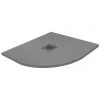 Imperia 800 x 800mm Graphite Slate Effect Quadrant Shower Tray + Graphite Waste -Shower Trays Shop Quad Imperia Grey GreyWaste P 1