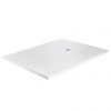Imperia 1200 x 800mm White Slate Effect Rectangular Shower Tray + White Waste