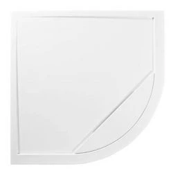 Roman - Infinity 40mm Low Profile Stone Quadrant Shower Tray - 900 x 900mm - Various Colour Options