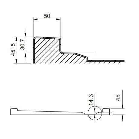 Crosswater Offset Quadrant 45mm Low Level Stone Resin Shower Tray with Waste - Left Hand - Various Size Options 5 Crosswater Offset Quadrant 45mm Low Level Stone Resin Shower Tray with Waste - Left Hand - Various Size Options - Image 3