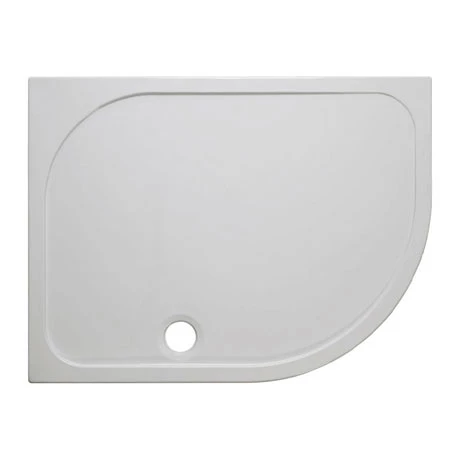 Crosswater Offset Quadrant 45mm Low Level Stone Resin Shower Tray with Waste - Right Hand - Various Size Options 3 Crosswater Offset Quadrant 45mm Low Level Stone Resin Shower Tray with Waste - Right Hand - Various Size Options