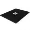 Imperia 800 x 800mm Black Slate Effect Square Shower Tray + Chrome Waste 2 Imperia 800 x 800mm Black Slate Effect Square Shower Tray + Chrome Waste -Shower Trays Shop Square Imperia Black P1 1