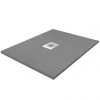 Imperia 800 x 800mm Graphite Slate Effect Square Tray + Chrome Waste 1 Imperia 800 x 800mm Graphite Slate Effect Square Tray + Chrome Waste -Shower Trays Shop Square Imperia Grey P1 1