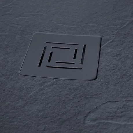 Merlyn Truestone Offset Quadrant Shower Tray - Slate Black - 1200 x 900mm 5 Merlyn Truestone Offset Quadrant Shower Tray - Slate Black - 1200 x 900mm - Image 3